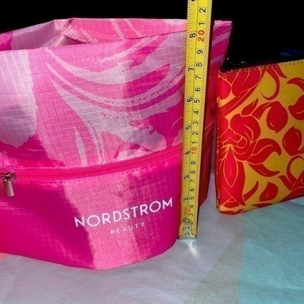 Set =3 etihad luxe + Nordstrom beauty+ Elemis make up cosmetic bag pouch travel - Picture 5 of 16